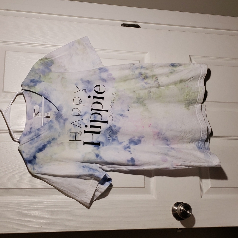 Happy hippie tie dye t-shirt